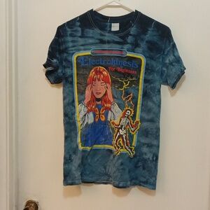 Electrokinesis for Beginners T-Shirt By Steven Rhodes BlueColor: tie dye